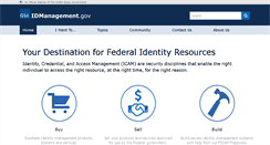 Desktop Screenshot of idmanagement.gov