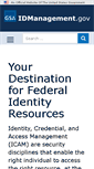 Mobile Screenshot of idmanagement.gov